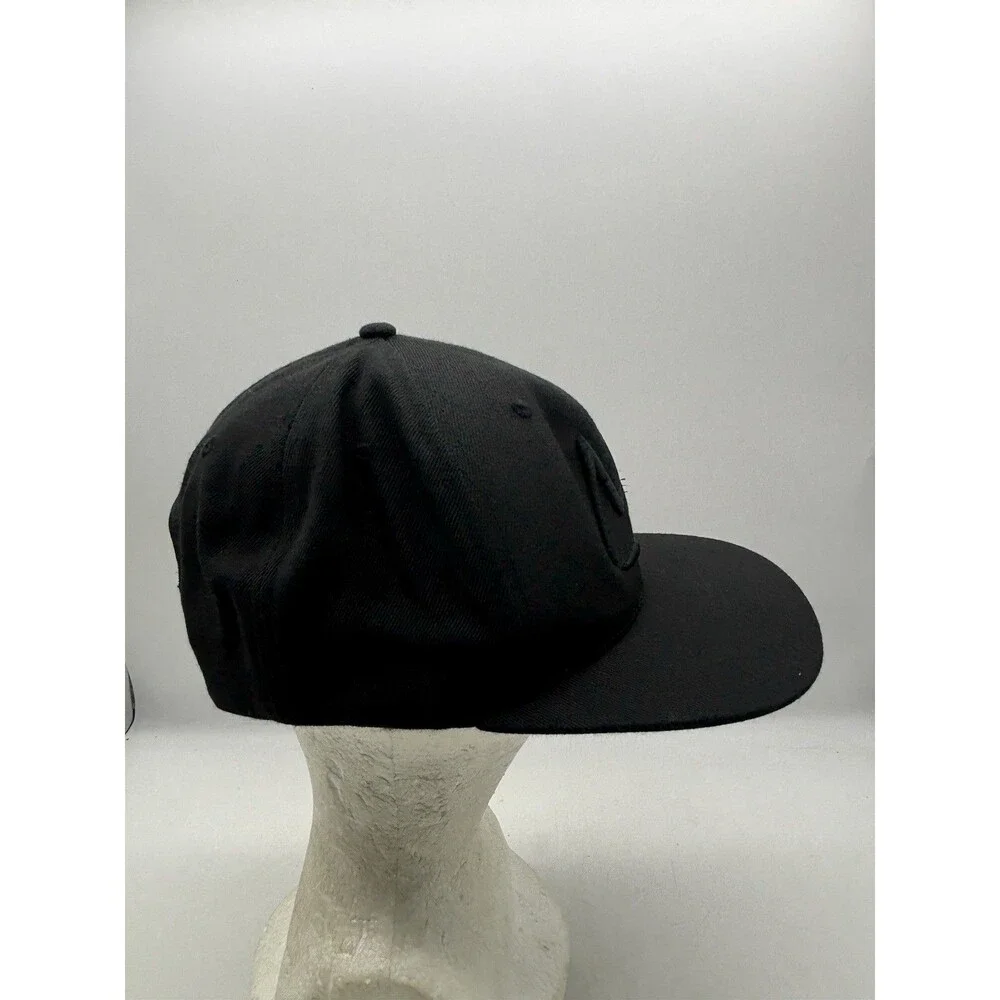Mammoth Mountain Hat Black Tonal Embroidered Crown Logo Ski